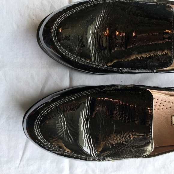 GRUNLAND patent leather loafers with small wedge heel - Picture 7 of 9